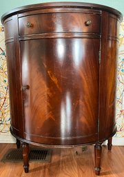 R1 Antique Flame Mahogany Imperial Console Hall Cabinet