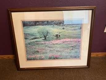 R5 Pastura Rosa By Nick Zungoli, Lithograph/painting