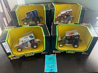 R1 Racing Champions World Of Outlaws Die-Cast Sprint Car, Lot Of Four