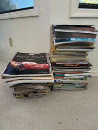 R3 Lot Of Magazines, National Geographic, Food Network, Limited Edition Cars Road Atlas, And More