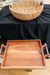 R2 Woven Basket And Serving Board