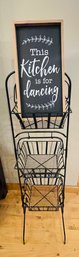 R2 Three Tiered Basket Produce Holder And Kitchen Sign