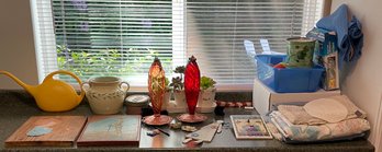 Hummingbird Feeders, Garden Supplies, Used OFF Candles, Lint Rollers, Lightbulbs, Mary Englebreit Clock
