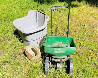 R00 Fertilizer Spreader, Yard Cart, Hand Held Spreader Garden Tools