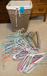 R3 Cloth Lined Hamper, Towels, Hangers