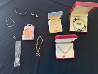 R3 Lot Of Jewelry To Include Bracelets, Necklaces, Some Marked 10k Gold, CRI-14k, Some Marked Sterling, 8k D,