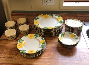 RM 2 Franciscan Meadow Rose Ceramic Dishes