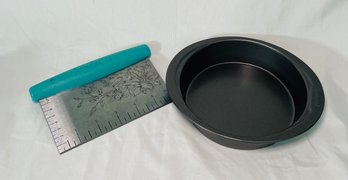 Pioneer Woman Dough Scraper And Good Cook Mini Tin