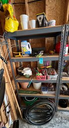 R0 Five Shelves Of Gardening Supplies Please See Photos For More Details