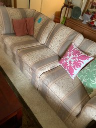 RM3 L-shaped 5-seater Fabric Sofa With Ottoman, Throw Pillows