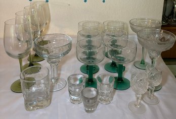R2 Glassware Lot To Include Shot Glasses