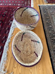 Cultural Large Coil Decorative Baskets