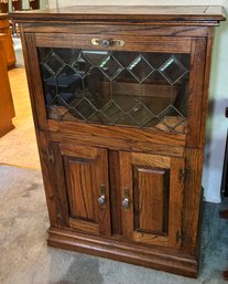 R1 Wine Glass, Wine And Liquor Cabinet With Drop Down Door And Extra Storage In Cabinets