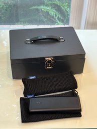 R6 Two Anker Battery Powerbanks With Mesh Pouches And A Small Lock Box