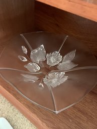 RM3 Assorted Decorative Glass Platters, Plastic Shell Dish, Decorative Serving Bowl, Assorted Serving Dishes