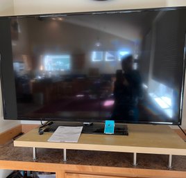 Samsung  55in LED TV, With Remote,  TV Shelf