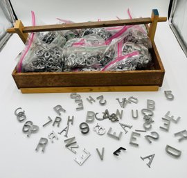 Collection Of Metal Letters And Numbers  For Wall Decor