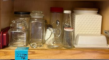 R3 Glass Jars And Food Storage Containers, Butter Dishes, Salt And Pepper Shakers