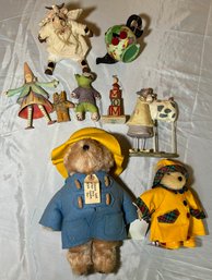 R1 Vintage Paddington Bear, Vintage Muffy VanderBear Rainy Day, August Moon Moms Girl, Fat Cat Anne Lika Doll