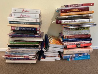 R4 Lot Of Various Cook Books, Recepies, Vegetarian, Desserts, And More