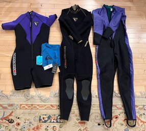 R1 Three Wetsuits And A Childs UV Protection Shirt