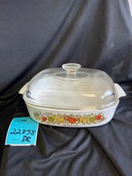 R3 Vintage Pyrex Spice Of Life Corning Ware Casserole Dish With Lid