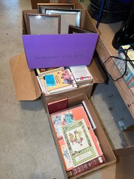 R2 Boxes Of Books And Some Empty Frames.  Please See Photos For More Details