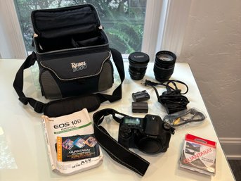 R6 Canon EOS 10D Digital Camera Kit With An Ultrasonic Lens And A Zoom Lens EF 28-200mm 72mm, Battery Packs