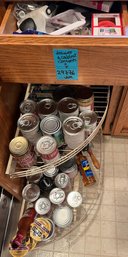 R5 Contents In Drawer And Cabinet, Baking Tools, Canned And Jar Food