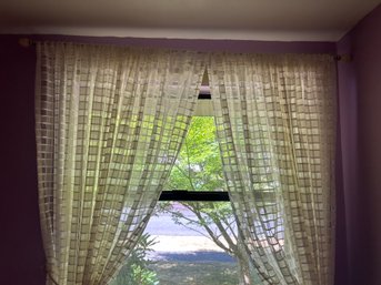 R3 White Curtains, Rope To Tie Together