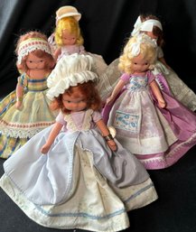 R7 Storybook Dolls By Nancy Ann, Lot Of Five