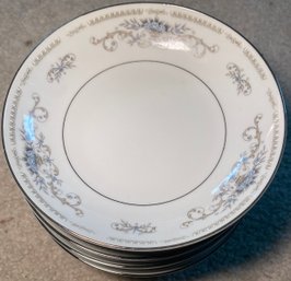 RM1 The Porcelain China Diane Set Of Eleven Shallow Bowls