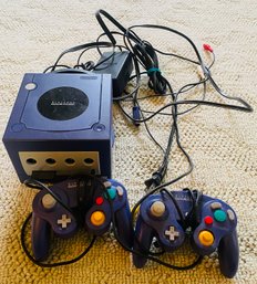 R1 Lot To Include Nintendo GameCube, Cords, Two Controllers, And One Sonic Game