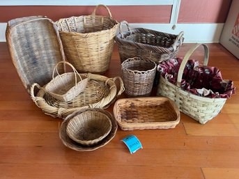 R4 Collection Of Baskets.  Dusty From Being In Storage