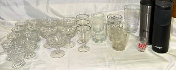 R8 Miscellaneous Kitchen Glasses Lot, Located Upstairs