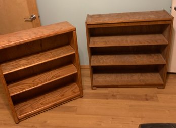 R14 Two Wooden Bookshelves