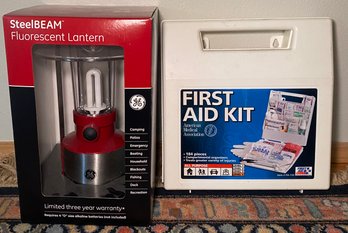 R3 GE SteelBEAM Fluorescent Lantern And First Aid Kit