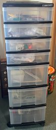R9 Mini Chest Organizational Tubs On Wheels With Crafting And Sewing Supplies