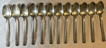 R8 Chapel Bells Alvin Sterling 1939 Set Of Twelve Spoons Silverware