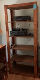 R10 Wooden Bookcase (lot 1 Of 2)