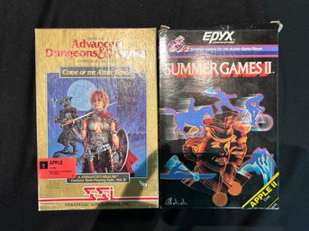 R2 Advanced Dungeons&dragons Curse Of The Azure Bonds Computer Game, Summer Games II Computer Game