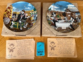 R4 Two Collectors Plates Of The World Of Clowns By Ron Lee