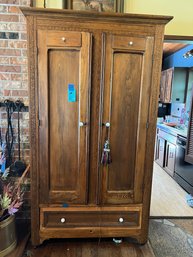 Antique Armoire 6 Feet 11 Inches Tall  47 Inches Wide 19 Inches Deep