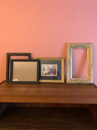 Bookshelf, Assorted Frames, Artwork