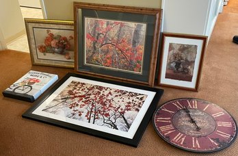 Six Pieces Of Art Including One Signed By C. Winterla Olson