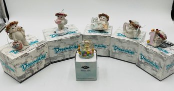 R2 Five Dreamsicles Figurines And One Tiny Snowglobe With Boxes