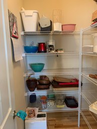 Pyrex, Bread Machine, Wood Bowls, Bauer Bowl, Tray, Pantry Organizers, Toaster, Cooler