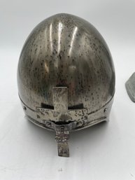 R2 Medieval Knight Helmet, Vintage Zinc Sample, Arrow, David And Goliath Figurine