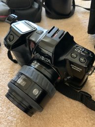 Minolta Dynax 7000I Camera, Camera Lenses, Slide Accessories, Trikon Tripod, Bell And Howard Slide Projector