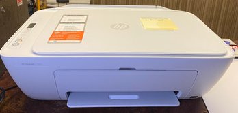 R6 Office Lot To Include HP DeskJet 2752e Printer And Scanner Combination, Uniden Landline Phone, And Others